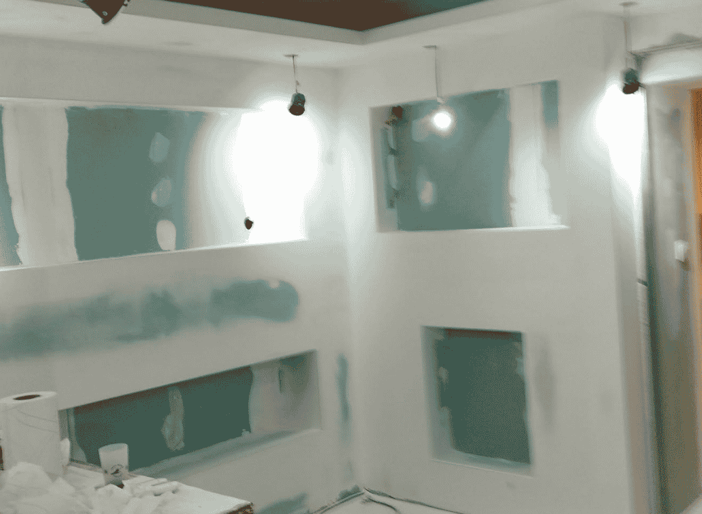 Création des niches et préparation des finitions d'un espace bien-être par LMA Construction en Vendée.