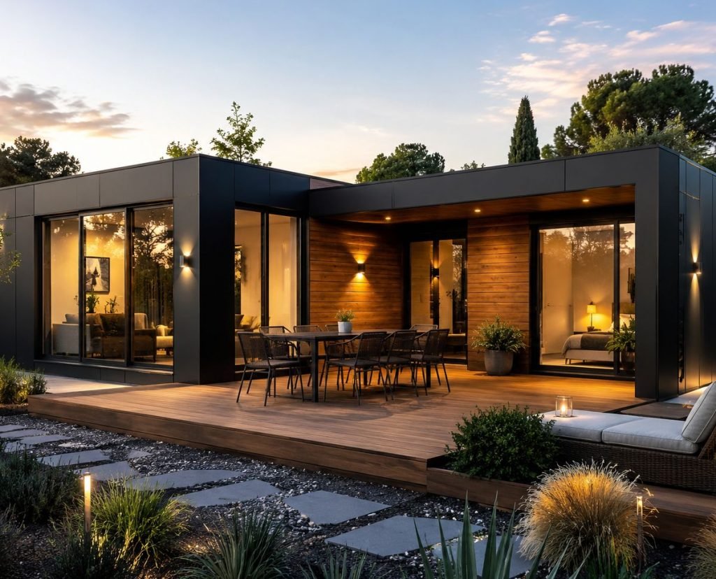 Maison modulaire contemporaine réalisée par LMA Savoir-Faire en Vendée